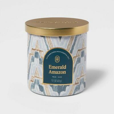 Threshold 2-Wick Limited Edition Jar Candle Emerald Amazon 15.1oz 2-Pack by Deal US