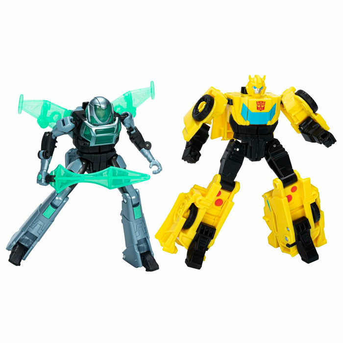 Transformers EarthSpark Cyber-Combiner Bumblebee & Mo Malto Robot Figures by Deal US