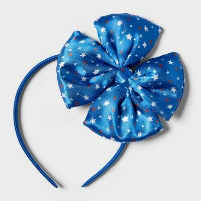 Sun Squad Kids Polyester Bow Headband Blue by Deal US