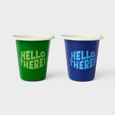 Tabitha Brown Target 2pk 12oz Enameled Cup Set Metal Tumblers by Deal US