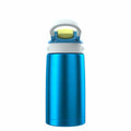 Contigo Autospout Water Bottle 13oz Blue Poppy Glacier Stainless Steel Leakproof by Deal US