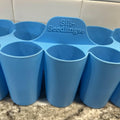Unbranded Silicone 10 Cell Round Seed Starter Pot Tray Small Orange 2in by Deal US
