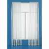 Room Essentials White Voile Window Sheer Curtain 8in Width Polyester