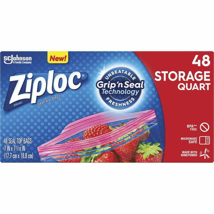 Ziploc Double Zipper Storage Bags DRACB003103CT Clear 0.6 lbs Pack by Deal US