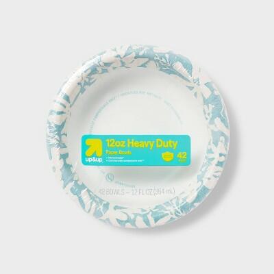 up&up Watercolor Botanical Paper Bowl 12oz 42ct by Deal US