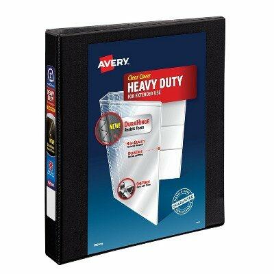[Like New] Avery Heavy Duty 3-Ring Binder 1" Black Durable Office Supply by Deal US