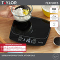 [Like New] Taylor Waterproof Digital Kitchen Scale 11lb Black by Deal US