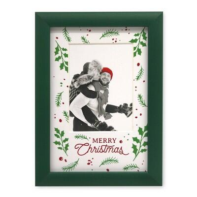 ELSA 4x6 Matted to 3x4 Picture Frame Green Merry Christmas by Deal US