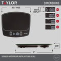 [Like New] Taylor Waterproof Digital Kitchen Scale 11lb Black by Deal US
