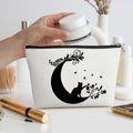 Henhesaha Witchy Cat Makeup Bag Cosmetic Travel Toiletry Bag Black by Deal US