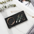 Luxspire Bathroom Vanity Tray Resin Organizer 8x4in Matte Black Mini by Deal US