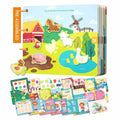 Almond Island Preschool Busy Book Montessori Learning Activity Sticker Book by Deal US