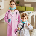 COTATERO Kids Doctor Lab Coat Scientist Costume Pink Accessories Size L by Deal US