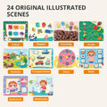Almond Island Preschool Busy Book Montessori Learning Activity Sticker Book by Deal US