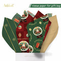 Aobkiat Christmas Wrapping Tissue Paper 24 Sheets 20x15in Red Green by Deal US
