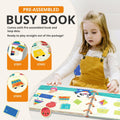 Almond Island Preschool Busy Book Montessori Learning Activity Sticker Book by Deal US