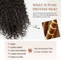 [Like New] FLUFYMOOZ 4PC 100% Protein Silk Hair Extensions 20in Curly Dark Chocolate Brown by Deal US