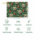 Aobkiat Christmas Wrapping Tissue Paper 24 Sheets 20x15in Red Green by Deal US
