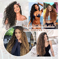 [Like New] FLUFYMOOZ 4PC 100% Protein Silk Hair Extensions 20in Curly Dark Chocolate Brown by Deal US