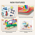 Almond Island Preschool Busy Book Montessori Learning Activity Sticker Book by Deal US