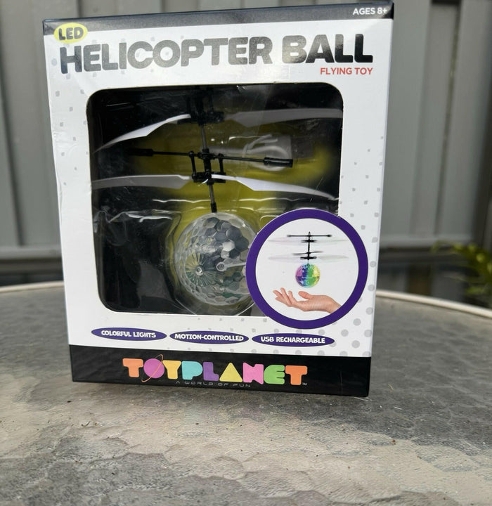 TOYPLANET Helicopter Ball Motion Controlled Flying Toy Multi-Color by Deal US