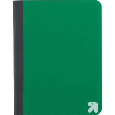 up&up Wide Ruled Green Flexible Cover Composition Notebook 7.5x9.75 70 Pages by Deal US