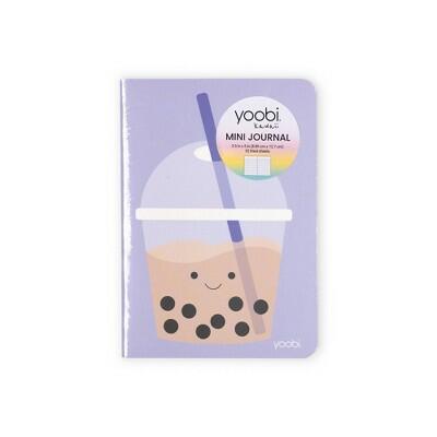 Yoobi Kawaii Mini Journal 3.5x5 Purple Boba Tea by Deal US