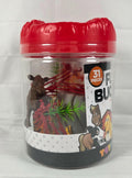 Fun Bucket Farm Animals Toy Planet 31 Pieces Multicolor China Made by Deal US