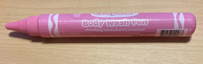 Crayola Blueberry Scented Body Wash Pen 1.9oz Pink Crayon Shape by Deal US