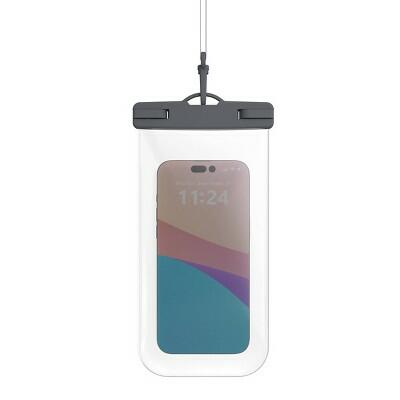 GEMS Waterproof Phone Pouch Charcoal Gray Universal Size Cell Phone Dry Cover by Deal US