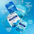 Freeman 4 Piece Moisture Mask Set Hydrating Face & Under Eye Hydrogel Vegan by Deal US
