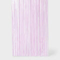 Spritz™ Rainbow Confetti Fringe Backdrop Lavender 3' x 8' Party Decor by Deal US