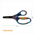 Fiskars Designer Non-stick Blunt-tip Kids Scissors 5" Bright Pixels by Deal US