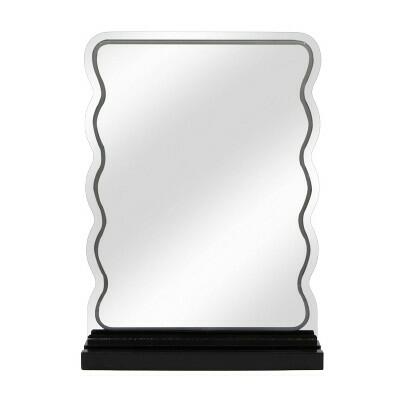 [Like New] View Wavy LED Plug In Vanity Mirror with Phone Holder by Deal US