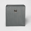 Room Essentials Fabric Cube Storage Bin Gray 11 Inch by Deal US