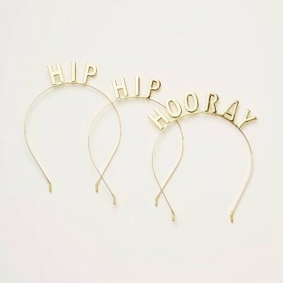 kate spade new york x Target Hip Hip Hooray Party Headband Pack 3pk Gold by Deal US