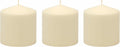 [Like New] 6 Pack Ivory Wax Pillar Candles 3x3 Inch 18 Hour Unscented Traditional Wedding by Deal US