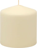 [Like New] 6 Pack Ivory Wax Pillar Candles 3x3 Inch 18 Hour Unscented Traditional Wedding by Deal US