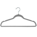 Laura Ashley Kids Velvet Hangers Heathered Gray 25pk Non-Slip 13.5in Gray by Deal US