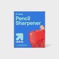 Up&up Pencil Sharpener 2 Hole Handheld ABS Steel Colors May Vary 1ct by Deal US