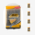 BIC Round Stic Xtra Life Ballpoint Pen 1.0mm Black 10 Count by Deal US