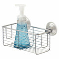 InterDesign Classico Bathroom Shower Suction Caddy Basket Silver Rust Resistant by Deal US