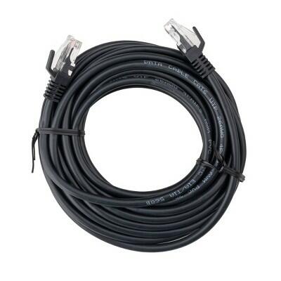 dealworthy Cat 6 Ethernet Cable 25' Black RJ-45 Male-to-Male 1.25Gbps by Deal US