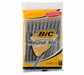 BIC Round Stic Xtra Life Ballpoint Pen 1.0mm Black 10 Count by Deal US
