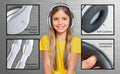 eKids Kids Wired Headphones Stereo Sound Volume Control White Over Ear by Deal US