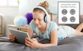 eKids Kids Wired Headphones Stereo Sound Volume Control White Over Ear by Deal US