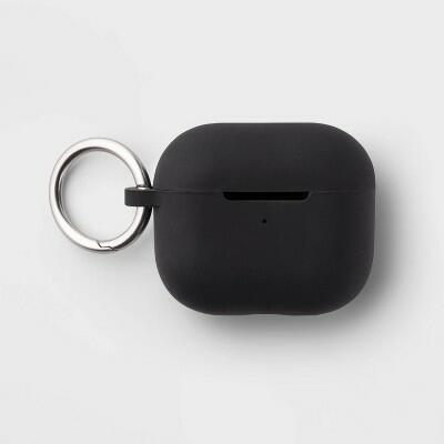 [Like New] heyday AirPods 3rd Gen Silicone Case with Clip Black Wireless Charging by Deal US