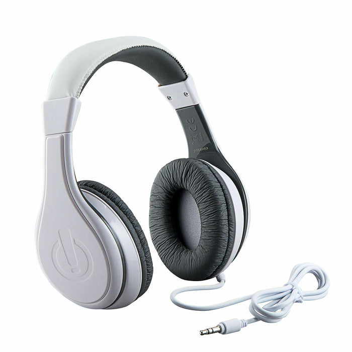 eKids Kids Wired Headphones Stereo Sound Volume Control White Over Ear by Deal US