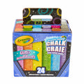 Crayola Glitter Chalk 24 Count Assorted Colors Washable Sidewalk Art by Deal US