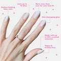Olive & June Press-On Nails Medium Oval 42ct Pure White Syrup Gradient by Deal US